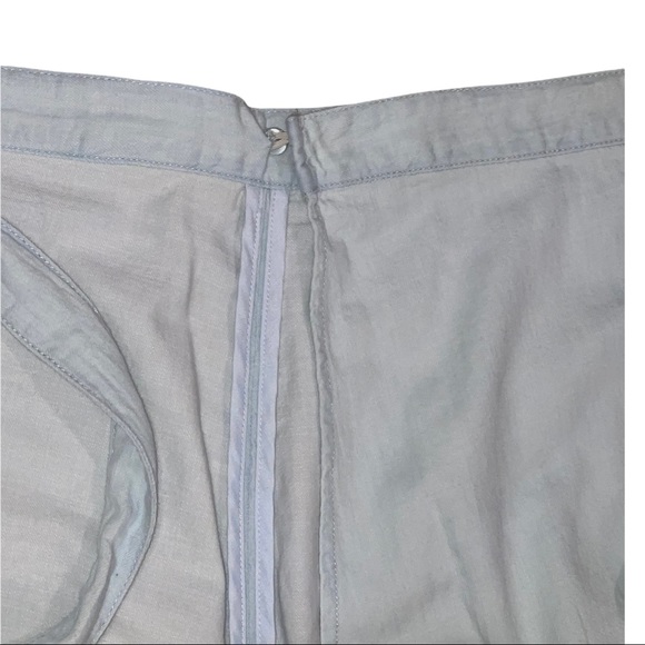 Blank NYC Women’s Light Denim Ruffled Frayed Wrap Skirt Size 30 - Picture 6 of 8